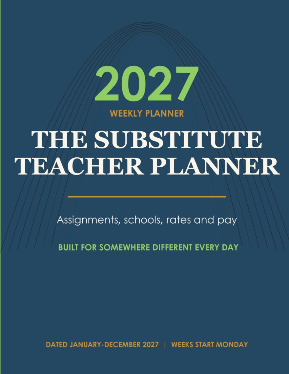 2027 The Substitute Teacher Planner — front cover